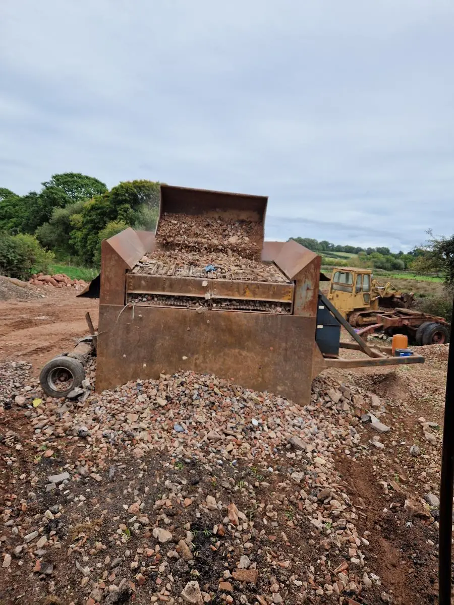 Excavator & Trailer In Devon